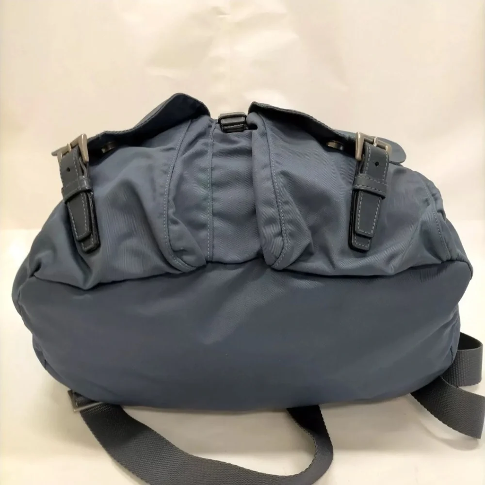 Prada Backpack Bag Blue Nylon